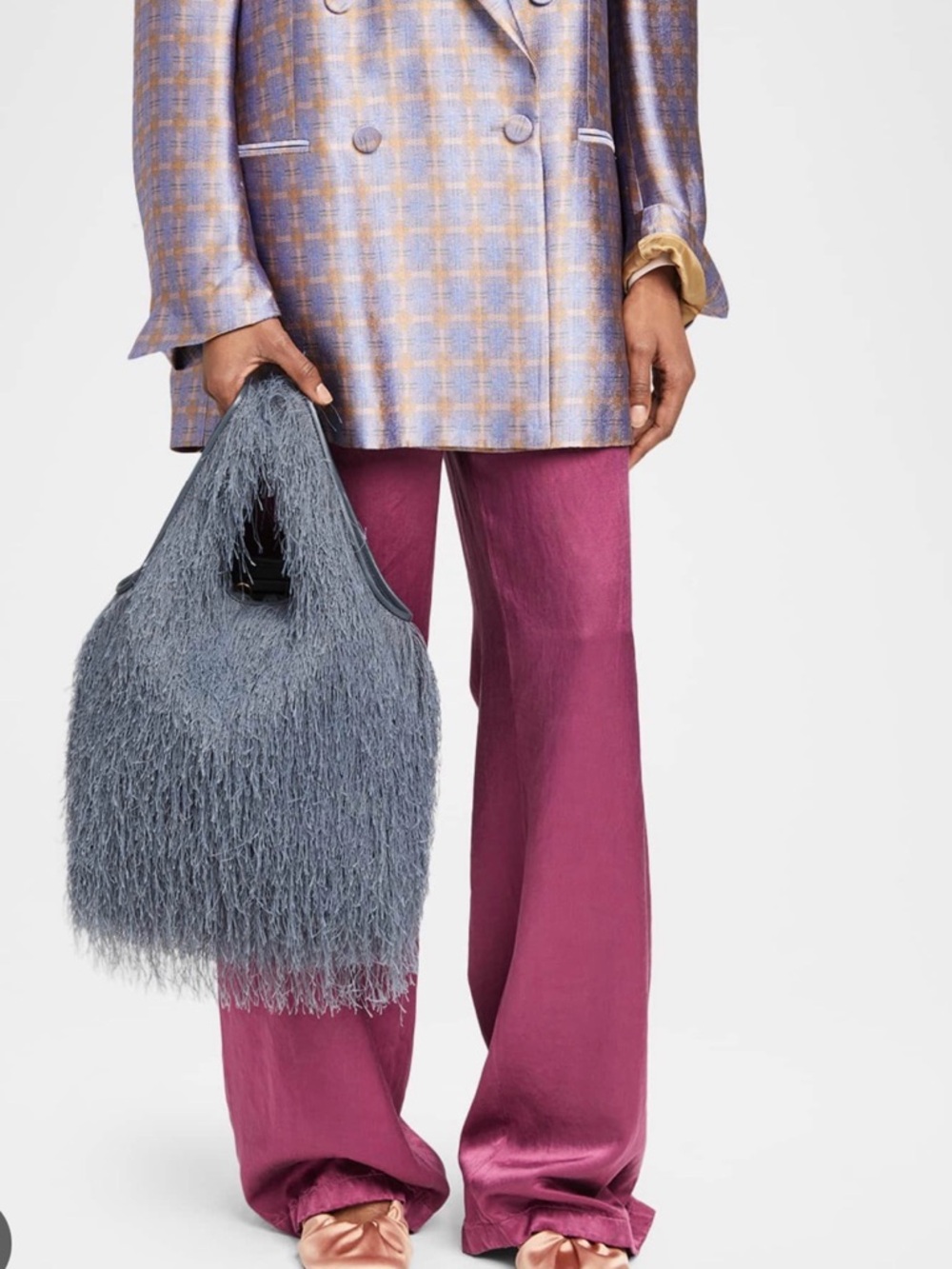 Dries Van Noten Marche Small Fringed Tote Bag